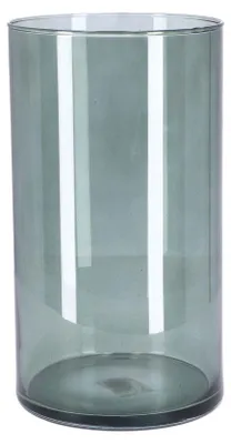 Produktbild von Cilinder Glasvase dunkelgrau transparent H30 D16 modern Dekoration
