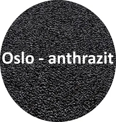 Produktbild von Mertex Schmutzfangmatte rund Ø 80 cm Oslo anthrazit mit schwarzer Kettelkante Türmatte Sauberlauf Schmutzmatte Fußabstreifer