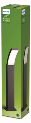 Zdjęcie produktu dla Philips Lampa słupkowa/przyścieżkowa Splay 12 W, Zewnętrzne oświetlenie postument/słup, Antracyt, Metal, IP44, Patio, Ogród, I