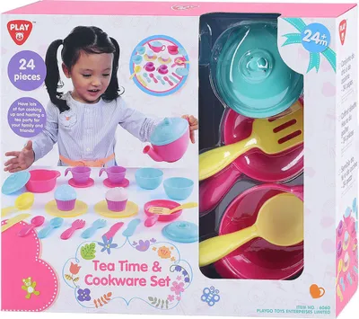 Immagine prodotto di Playgo: Set di stoviglie e accessori per la cucina - 24 pezzi.