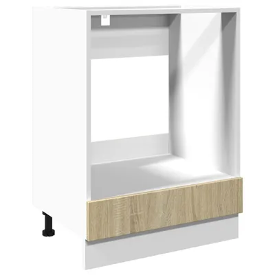 Image de Armoire à four Chêne sonoma 60x46x81,5 cm Aggloméré