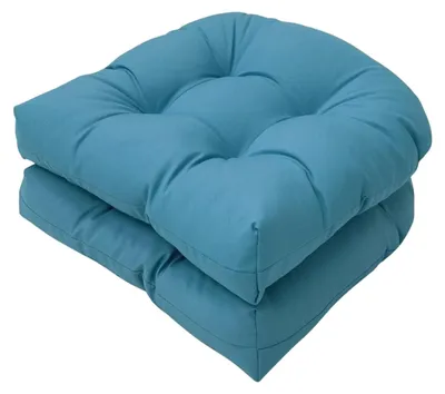 Image de Lot de 2 coussins de siège, 48 x 48 cm, coussins épais pour intérieur et extérieur