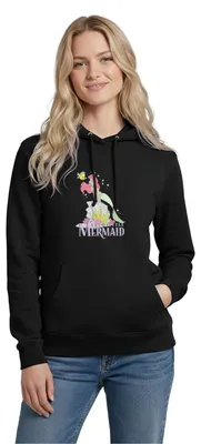Produktbild von Arielle Die Kleine Meerjungfrau Auf Fels Damen Hoodie, L, Schwarz