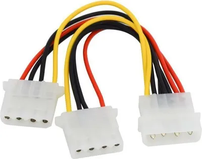 Produktbild von 1 stück 4 Pin Splitter Verlängerung Stromkabel Konverter Adapter für Festplatte9