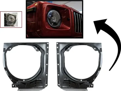 Produktbild von Scheinwerferhalterungen für MERCEDES W463 G 90-06 Upgrade auf 07-18.