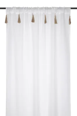 Obrázek produktu pro Záclona IBIZA s ozdobnými střapci, 140 x 260 cm