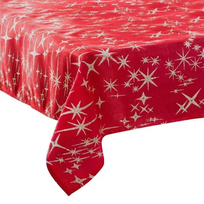 Obrázok produktu pre Obrus, Canevas, 140 x 240 cm, vianočné farby, sivý, d. 240 x d. 140 x v. 1 cm - Fééric Lights and Christmas