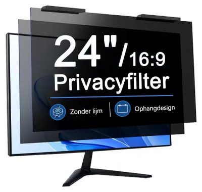 Productafbeelding van Privacyfilter voor 24 Inch Monitor, 2 Stuks