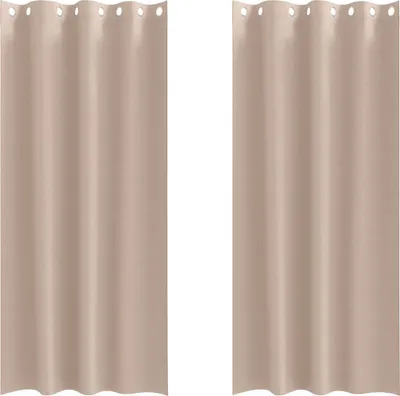 Obrázok produktu pre vidaXL Zatemňujúce závesy s krúžkami 2 ks Taupe 245 x 140 cm