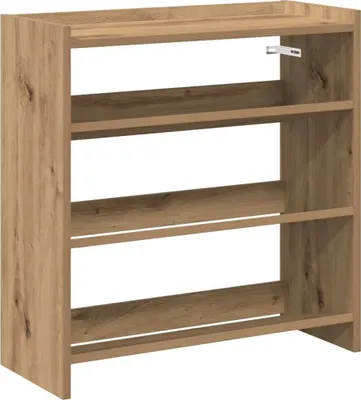 Obrázek produktu pro vidaXL Botník Artisan dub 60x25x62 cm Materiál na bázi dřeva