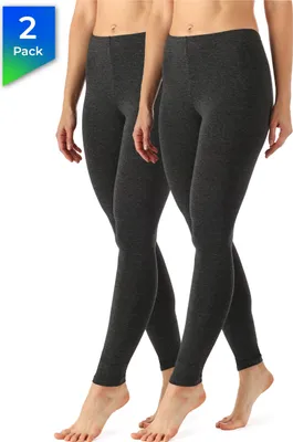Produktbild von Merry Style Damen Lange Leggings aus Viskose 2 Pack MS10-143 (Dunkelmelange/Dunkelmelange, XS)