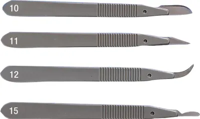 Image de Scalpels à usage unique avec manche Fig.11 Pa