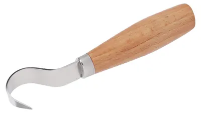 Produktbild von Löffelschnitzmesser - Hakenmesser für Holzschnitzerei und Holzarbeiten - Schnitzwerkzeug für Handschnitzerei