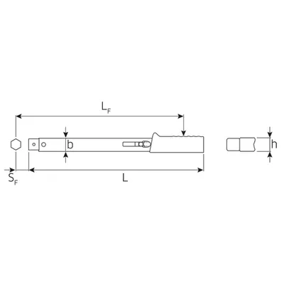 Produktbild von STAHLWILLE Drehmomentschlüssel MANOSKOP® 730a Quick 40-200N·m  14 x 18 mm L. 455mm