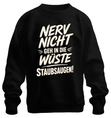 Zdjęcie produktu dla "Nerv nicht" - koszulka z nadrukiem, ironia, bluza, czarny kolor, rozmiar S