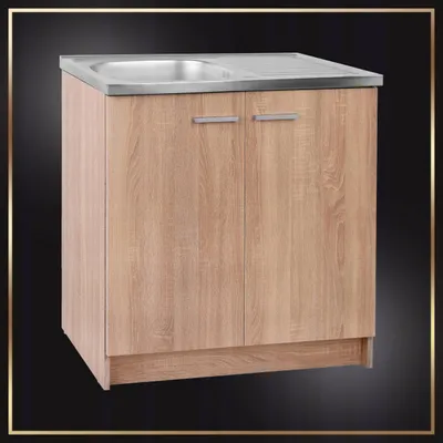 Produktbild von Stamar | Küchenschrank Set, mit Spüle und Armatur, Küchenhängeschränke und Küchenunterschränke, Eiche Sonoma