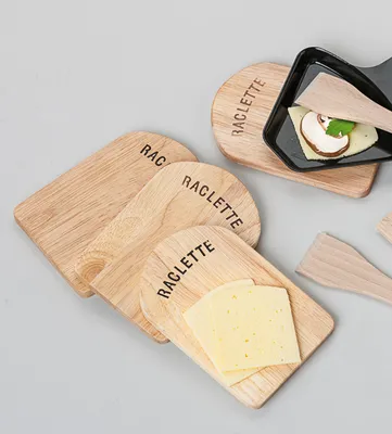 Produktbild von Kela Raclette-Brettchen Baar Holz 4tlg 14x9,5cm, 77937