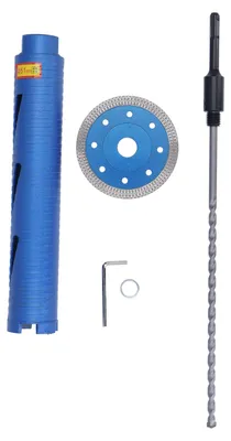 Imagen del producto de Broca de diamante de 5/8-11, rosca universal, para uso en seco o húmedo, ideal para perforar hormigón, mármol y ladrillo