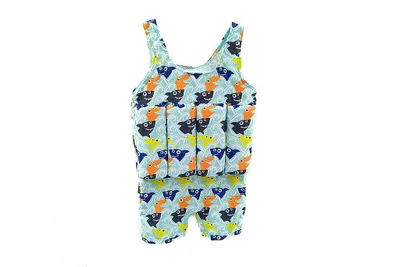 Imagen del producto de Traje de baño infantil con flotadores, talla 110 - Tiburones