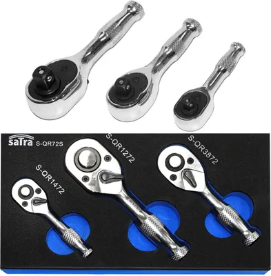 Produktbild von Satra Mini-Knarren 3Szt. 1/4"3/8"1/2"