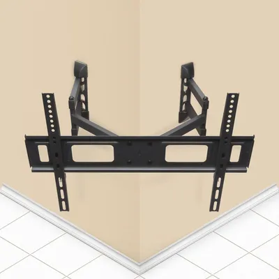 Produktbild von Delight Eck-TV-Halterung – VESA 600 x 400 mm (max.) – geeignet für 40–80 Zoll – dreh- und neigbar – für in einer Ecke oder Decke