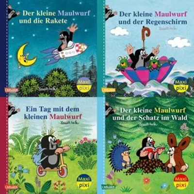 Produktbild von Maxi-Pixi-4er-Set 117: Neue Abenteuer mit dem kleinen Maulwurf (4x1 Exemplar)