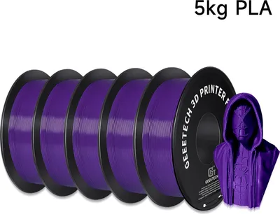 Obrázek produktu pro Filament PLA – filament pro 3D tiskárny, průměr 1,75 mm – tolerance ±0,03 mm – délka 343 m – pro FDM/FFF – šedá