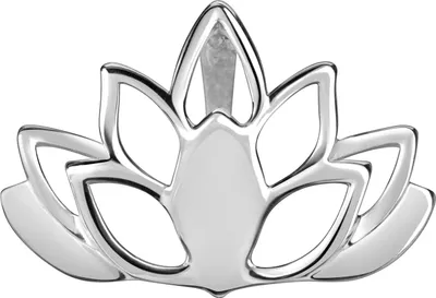 Produktbild von Anhänger silberne Lotusblüte aus 925 Sterlingsilber für Damen