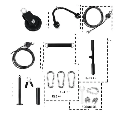 Image de Système de traction pour gymnastique, fixations polyvalentes pour câbles, solution d'entraînement à domicile, 70004
