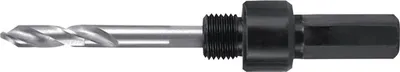 Zdjęcie produktu dla Uchwyt sześciokątny 9,5 mm z wiertłem prowadzącym Otwornice bimetalowe HSS Ø 14-30 mm