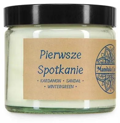 Produktbild von Mandala Candle Soja-Duftkerze Pierwsze Spotkanie Aromatherapie