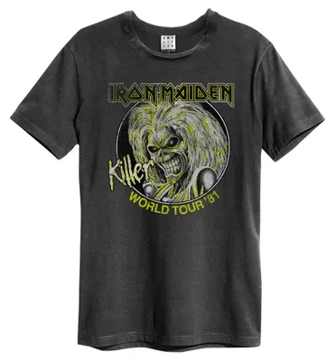 Produktbild von Iron Maiden - T-Shirt Killer World Tour 81 - Amplified - Grau