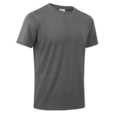 Produktbild von Sport Tshirts Herren Funktionsshirt Schnelltrocknend Atmungsaktive Fitness Trainingsshirt Herren Laufshirt Kurzarm-Grau-M