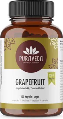 Produktbild von PURAVEDA Grapefruit Extrakt 120 Kapseln