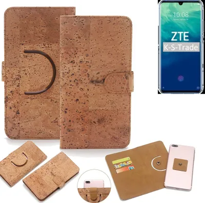 Produktbild von K-S-Trade Handy-Hülle Schutz-Hülle kompatibel mit ZTE Blade V10 Handyhülle Schutzhülle Korkhülle Kork-Hülle 1x