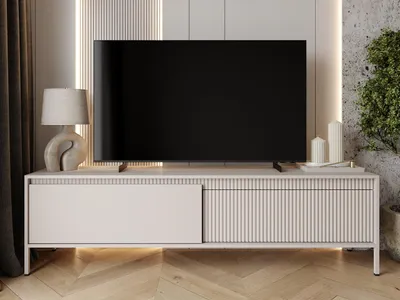 Produktbild von GrainGold TV-Schrank Sorano - RTV-Schrank, RTV-Tisch, Lowboard, Wohnwand Modern - TV-Schrank Beige