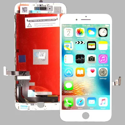 Produktbild von Standard Display Einheit weiß, komplett für iPhone 7+
