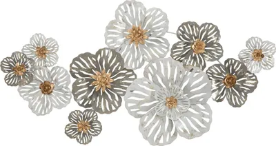Produktbild von 3D-Metall-Wanddeko mit Naturmotiv Lory
