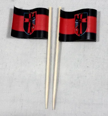 Produktbild von Party-Picker Flagge Sudetenland Papierfähnchen in Spitzenqualität 25 Stück Beutel