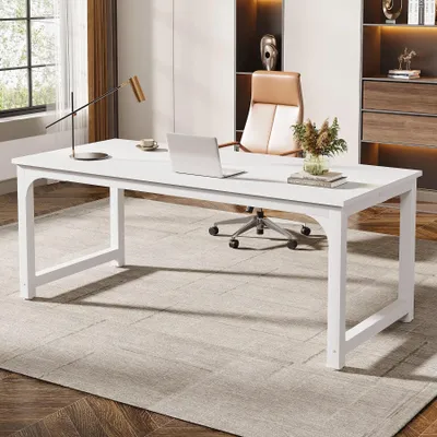 Produktbild von Schreibtisch – Arbeitsplatz – Homeoffice-Arbeitsplatz – Schreibtischplatte – Büro – 180 cm groß – Holzoptik