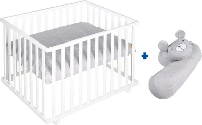 Immagine prodotto di Pacchetto roba "roba Style" incl. box quadrato bianco, paracolpi in microfibra grigio,