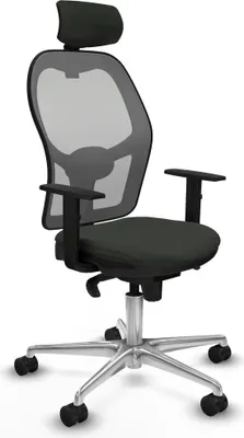 Produktbild von Bürostuhl mit Kopfstütze Piqueras y Crespo 1D086N2 Schwarz