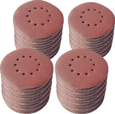 Produktbild von 25 KLETT Schleifscheiben Ø225mm Körnung P80 Schleifblätter mit 10 Loch Exzenter Schleifpapier Trockenbauschleifer Langhals Schleifgiraffe BOHRFUX