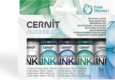 Immagine prodotto di Cernit CEASS006C Set di inchiostri ad alcool metallizzati 5 x 20 ml 5 pz