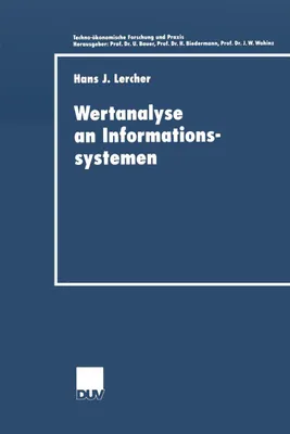 Produktbild von Wertanalyse an Informationssystemen