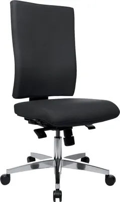 Produktbild von Bürodrehstuhl Light Star 20 ohne Armlehnen - schwarz Sicherheitsdoppelrollen für.