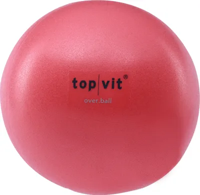Produktbild von top | vit®  Overball Soft - Gymnastikball, klein, weich, aufblasbar - Weicher Physio Ball für viele Übungen, Ø 26 cm, soft-rot
