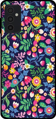 Image de Smartphonica Coque de téléphone pour Samsung Galaxy M52 5G avec impression de fleurs - Coque arrière en TPU avec motif floral