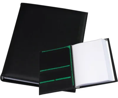 Produktbild von Rillstab Ambassadeur A4, Schwarz, Kunstleder, 30 Taschen, Porträt, A4, A5