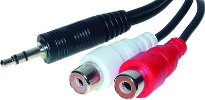 Produktbild von shiverpeaks BASIC-S Audiokabel 2 x Cinchkupplung 3,5 mm Klinkenstecker 0,2 m